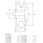 Poulie d’alternateur AS-PL UD48035AP pour AS-PL A9087