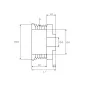 Poulie d’alternateur BOSCH 1126500984 pour 1126600567, 1126600568, 1126600735, 1126600984, 1126601039, 1126601040, 1126601544