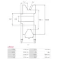 Poulie d’alternateur BOSCH 0120488277, AS-PL A0016 pour BOSCH 0120488277, AS-PL A0016