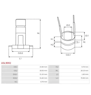 Cargo alternator collector ring 131815, IKA 1.2026.0