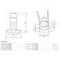 Bague collectrice d’alternateur BOSCH 1124304007 pour 1124304011, 1124304022, CARGO 133401, IKA 1.2001.0, MAZDA F225-18-X556