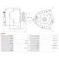 Alternateur 12V 90Amp AS-PL A0070, BMW 12311713449, 12311713450, 12311714219, 12311718983