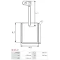 Charbon/balais de démarreur pour VALEO ESW20E18, ESW20E26, ESW20ER121, ESW20ER123