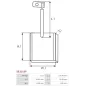 Charbon/balais de démarreur pour VALEO D6RA132, D6RA133, D6RA141, D6RA15