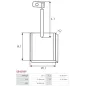 Charbon/balais de démarreur pour MAGNETI MARELLI 63220433, 63220438, 63220439, 63220505