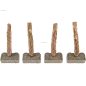 Charbon/balais de démarreur pour LUCAS 26918D, 26920A, 26920E, 26922B