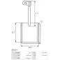 Charbon/balais de démarreur pour MITSUBISHI M002T50481, M002T50485, M002T51082, M002T51083