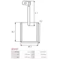 Charbon/balais de démarreur pour MITSUBISHI M001T70482, M001T70483, M001T70483ZC, M001T70485