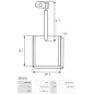 Charbon/balais de démarreur pour MITSUBISHI M9T64671, M9T65971, M9T66371AM, M9T66771