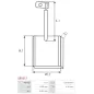 Charbon/balais de démarreur pour MITSUBISHI M1T71382ZC, M1T72581, M1T72583, M1T73281