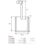 Charbon/balais de démarreur pour MITSUBISHI M0T86181, M1T72483, M1T72483ZC, M1T76481