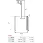 Charbon/balais de démarreur pour MITSUBISHI M002T92172, M002T92271, M003T66572, M003T67171