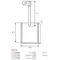 Charbon/balais de démarreur pour MITSUBISHI M1T50172, M1T50471