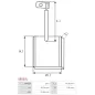 Charbon/balais de démarreur pour MITSUBISHI M2T78381, M2T78382, M2T78383, M2T78482