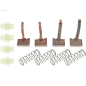 Charbon/balais de démarreur pour ISKRA / LETRIKA 11131600, 11131603, 11131605, 11131606