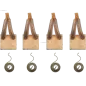 Charbon/balais de démarreur pour ISKRA / LETRIKA 11130402, 11130403, 11130408, 11130409, 11130411