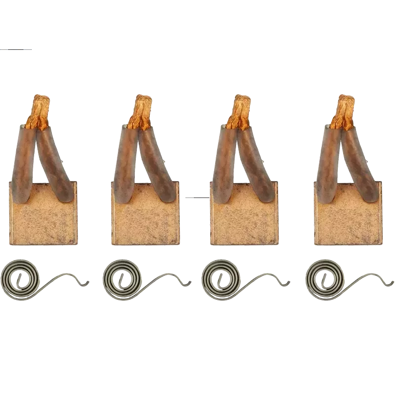 Charbon/balais de démarreur pour ISKRA / LETRIKA AZJ3226, AZJ3234, AZJ3236, AZJ3242