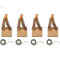 Charbon/balais de démarreur pour ISKRA / LETRIKA AZJ3226, AZJ3234, AZJ3236, AZJ3242