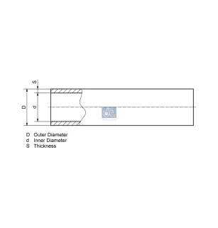 Tube polyamide, noir, d: 2 mm, D: 4 mm, L: 25 m, S: 1 mm, DIN 74324.