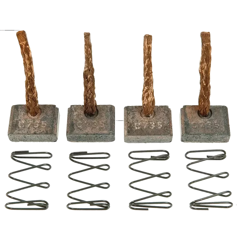 Charbon/balais de démarreur pour ISKRA / LETRIKA 11131010, 11131232, AZE2101, AZE2113, AZE2151