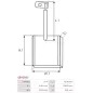 Charbon/balais de démarreur pour PRESTOLITE M93R3025SE, M93R3026SE, M93R3035SE, M93R3037SE