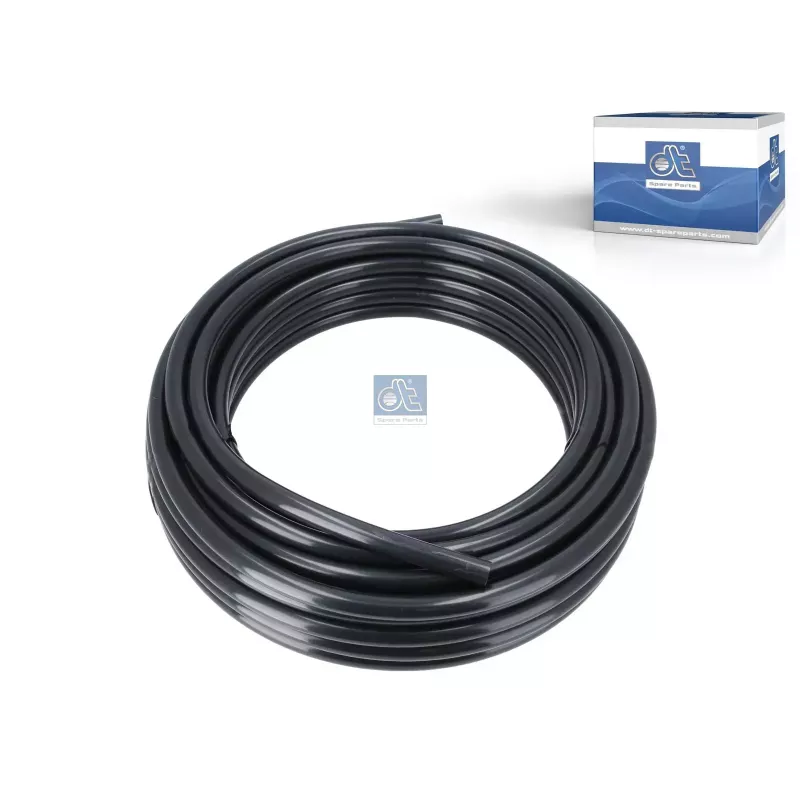 Tube polyamide, noir, d: 14 mm, D: 18 mm, L: 25 m, S: 2 mm, DIN 74324 Pour Mack Mid-Liner - MAN TG-Serie - Renault C-Serie