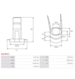 Anel de alternador de carga 138421, Casco CSL15108As