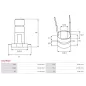 Bague collectrice d’alternateur AS-PL UD18324ASL, BOSCH 1124304018, CARGO 136000, CQ CQ1070031, ELECTROLOG SRG1004, ERA 214015