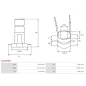 Bague collectrice d’alternateur AS-PL UD40954ASL pour UD51061ASL, BOSCH 0120468017, 0120468140, 0120469722