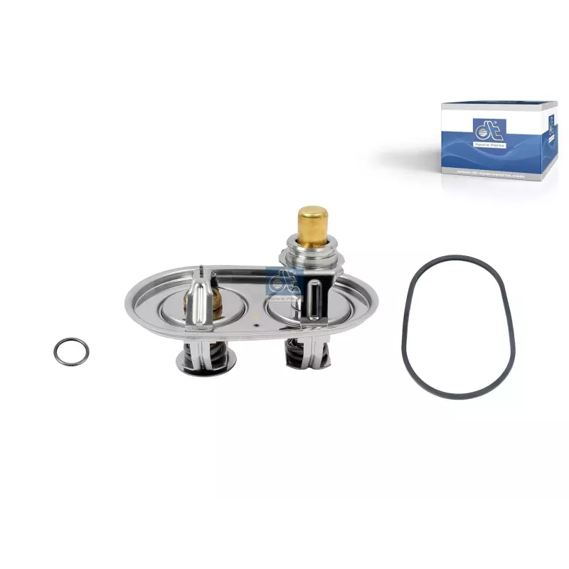 Thermostat, avec kit de joints, 80 °C, 87 °C Pour Scania L, P, G, R, S-Serie, P, G, R, T-Serie - 1494100S1 - 2259412S