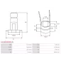 Bague collectrice d’alternateur AS-PL UD45111ASL pour MITSUBISHI A004TR5591ZT, A4TR5591ZT, A4TR5891, AS-PL A5046, A5368S