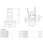 Bague collectrice d’alternateur AS-PL UD46094ASL pour HITACHI LR170407, LR225408, AS-PL A2005, A2010, A2014