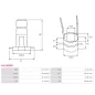 Bague collectrice d’alternateur AS-PL UD51064ASL pour MITSUBISHI A005T15684, A005T15784, A005T15884, A005T16084, A005T16384