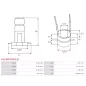 Bague collectrice d’alternateur AS-PL UD15313ASL, CARGO 233938, FORD F8WU10328BA, ELECTROLOG SRG8007, ERA 214017, KRAUF ASF3938