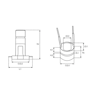 Bague collectrice d’alternateur AS-PL UD51066ASL pour DENSO 1042101650