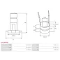 Bague collectrice d’alternateur AS-PL UD18984ASL pour UD47095ASL, CARGO 132625, IKA 1.2019.0, MOTOROLA 112-22, PRESTOLITE 12-22