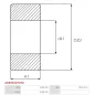 Paliers AS-PL UD12689ABE(SKF) pour UD13389ABE, BOSCH 1120900001, 1120905002, 1120905008, 1120905022, 1120905023, 1120905025