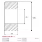 Paliers AS-PL UD12689ABE(SKF) pour UD13389ABE, BOSCH 1120900001, 1120905002, 1120905008, 1120905022, 1120905023, 1120905025