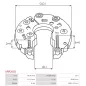 Redresseur d’alternateur CARGO 138189 pour HITACHI, HITACHI L170G-3319, L170G-6308, IKA 1.6803.1, MOBILETRON RV-H001