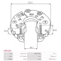 Redresseur d’alternateur AS-PL UD101905ARC, HITACHI L250G-2308, ISUZU 8971112630, KRAUF AEH3474, HITACHI, NEW-ERA DIVR-864607