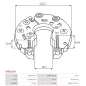 Redresseur d’alternateur HITACHI LR1130702 pour LR1130702B, LR1130702C