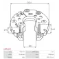 Redresseur d’alternateur AS-PL A2001, HITACHI LR170505, LR170505B