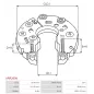 Redresseur d’alternateur ELECTROLOG REG3091, PAN PACIFIC 75-090, 75-103, 75-163, 75-171, HITACHI LR170745, LR170748, LR190729