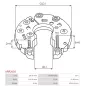 Redresseur d’alternateur AS-PL A2007, HITACHI LR165711, LR165711B, LR170743, LR170745, LR170745B, LR170746, LR170746E