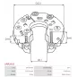 Redresseur d’alternateur ELECTROLOG RCT3036, WAI / TRANSPO IHR738, HITACHI LR170757B, LR170757BR, LR170765