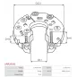 Redresseur d’alternateur AS-PL UD21569ARC, MOBILETRON RV-H050, ELECTROLOG RCT3036, HITACHI LR170757B, LR170757BR, LR170765