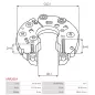 Redresseur d’alternateur PAN PACIFIC 75-167, AS-PL A2045, HITACHI LR250517