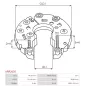 Redresseur d’alternateur ELECTROLOG REG3098, AS-PL A2078S, A2089S, HITACHI LR170510B, LR180513