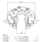 Redresseur d’alternateur AS-PL A2031, HITACHI LR170738C