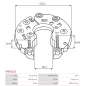 Redresseur d’alternateur CIVIC/DA PARTS 16-3121, PAN PACIFIC 75-126, LR1125702, LR112702B, 75-133, 75-147, HITACHI LR1110705